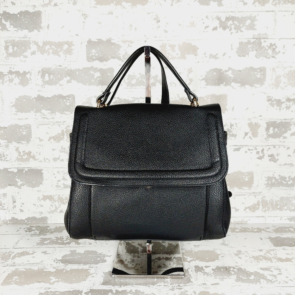And Ea Wy Black Flap Over Crossbody Bag 0891